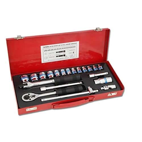 Taparia Square Drive Socket Set S 3/8 H, 20 Pcs