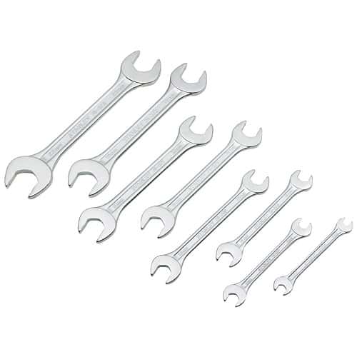 Stanley 70-379E 8PCS Double o/e Spanners set 6X7 TO 20X22MM