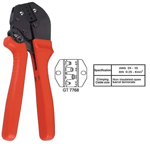 Ashwin Tools GT-7768 Non Insulated Crimping Tool